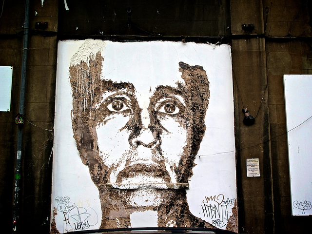 Vhils work, Truman Brewery