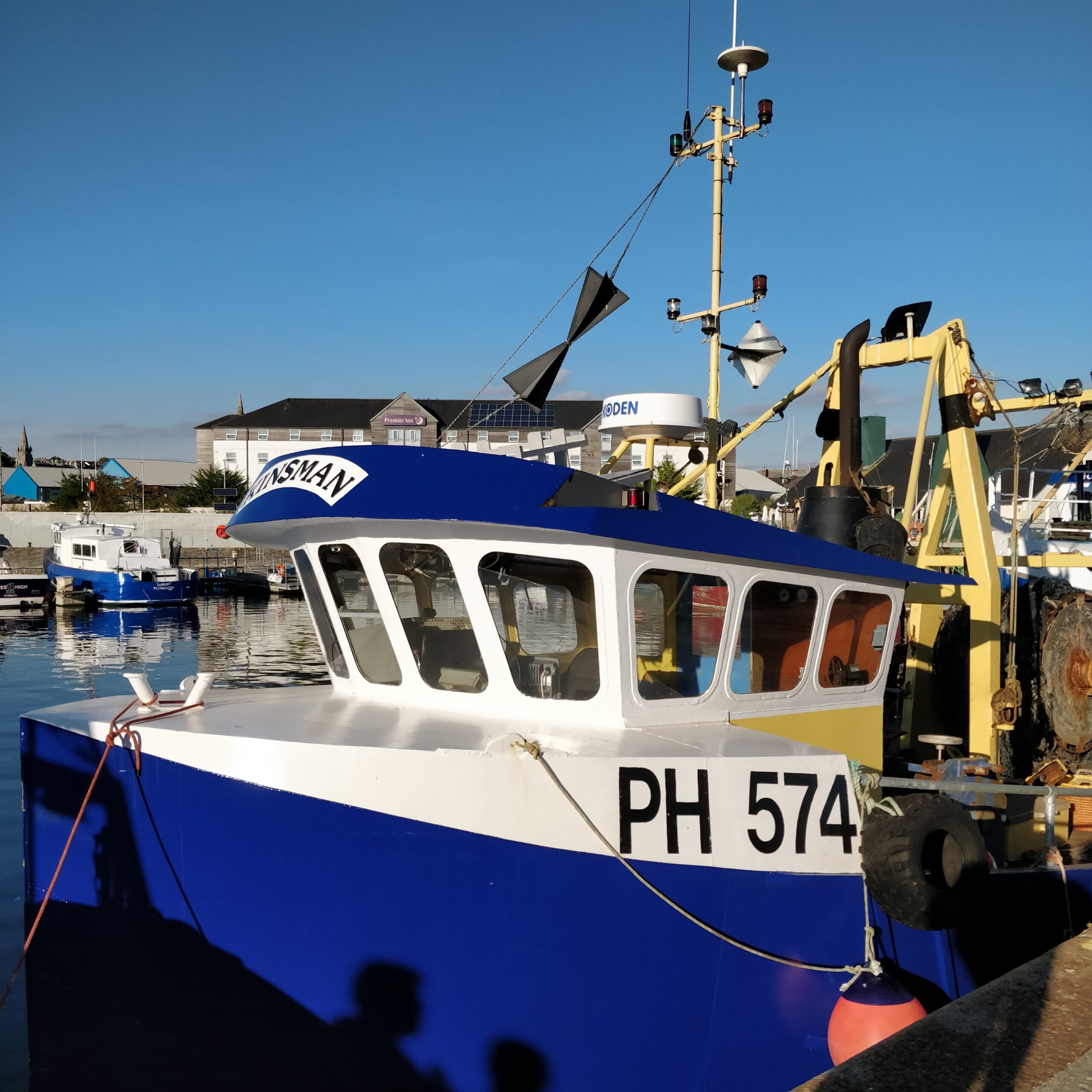Trawlers in Plymouth Harbour