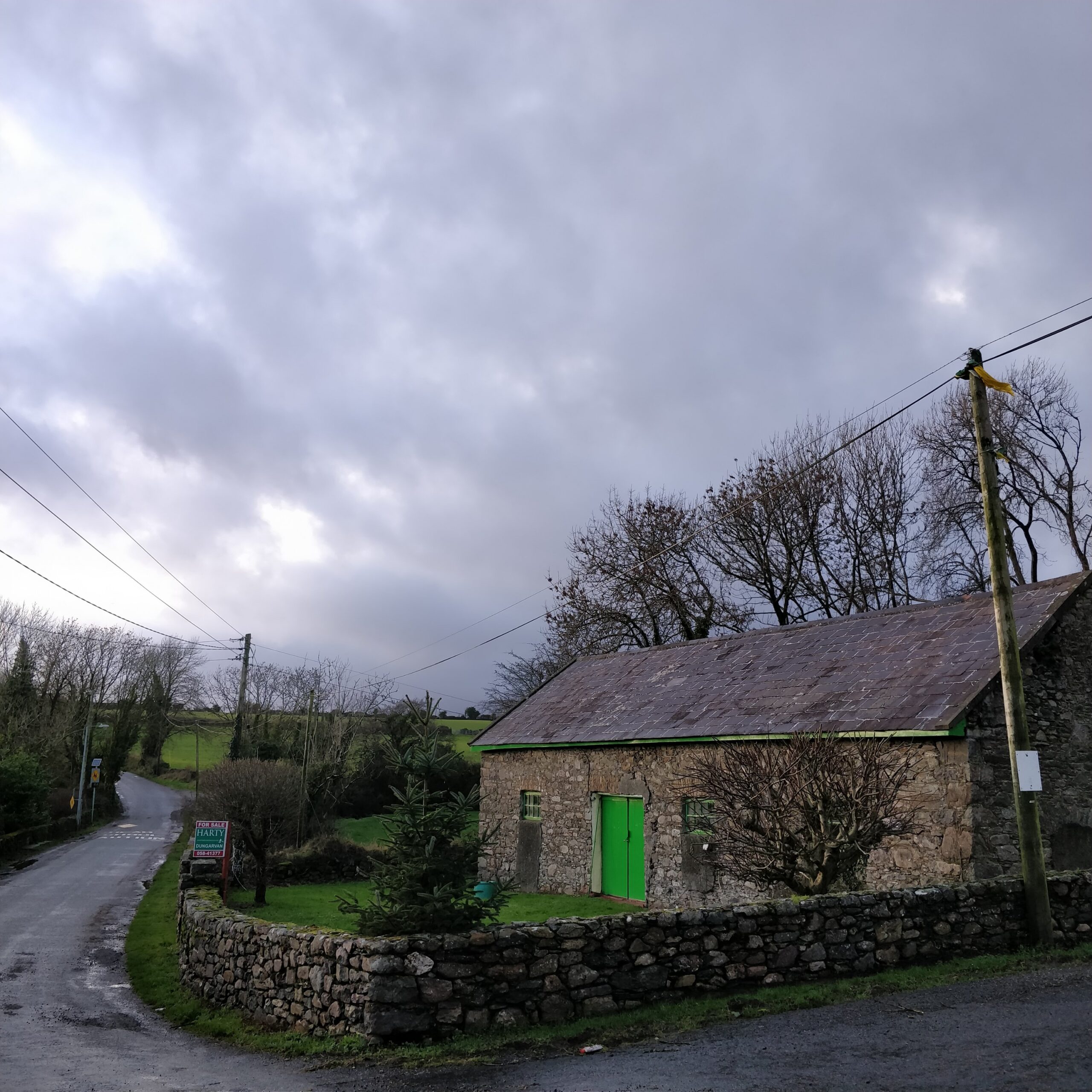 Shed with green door, Fews, County Waterford